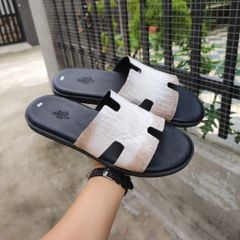 Dép ngang da bụng cá sấu BẠCH TẠNG rất mềm và bền!