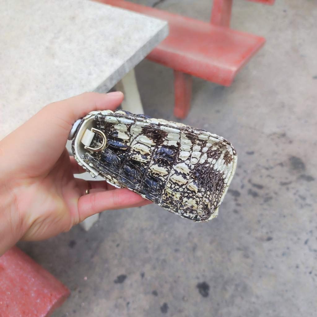 Túi nữ mini có dây đeo rất đáng yêu. DA CÁ SẤU NGUYÊN THỦY!