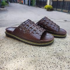 Dép quai ngang bản bự. Gai lưng cá sấu siêu đẹp. Đế cao 4cm!