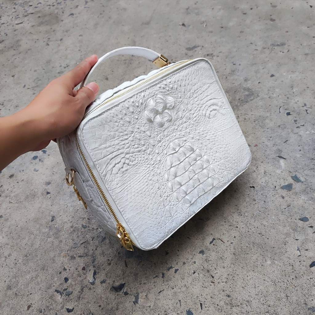 Cặp nam cá sấu bạch tạng PHIÊN BẢN HÌNH HỘP nam tính. Size tầm trung dễ dùng!