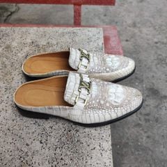 Giày sục Gù cá sấu BẠCH TẠNG nhìn là mê!