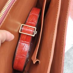 Cặp xách doanh nhân Size lớn KHÓA SỐ bảo mật. Phiên bản Cá sấu nâu đỏ sang trọng!