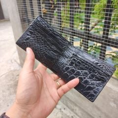 Ví cá sấu 2 mặt Size NHỎ 10.5*8.5 cm. Gai đuôi cá sấu rất bền!