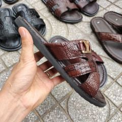 Dép sandal Da cá sấu đẹp lịch sự - Rất phù hợp người lớn tuổi!