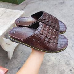 Dép quai ngang bản bự. Gai lưng cá sấu siêu đẹp. Đế cao 4cm!