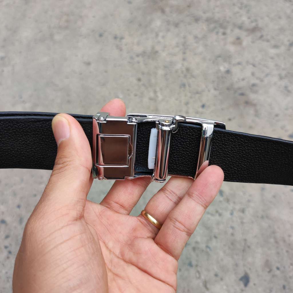 Thắt lưng Cá sấu Bông hông rất Mềm Và Bền TS111B (mặt bạc)