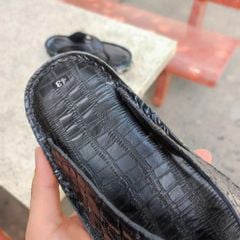 Dép kẹp ĐẾ LÍNH siêu nhẹ. Da cá sấu trơn mềm và bền!