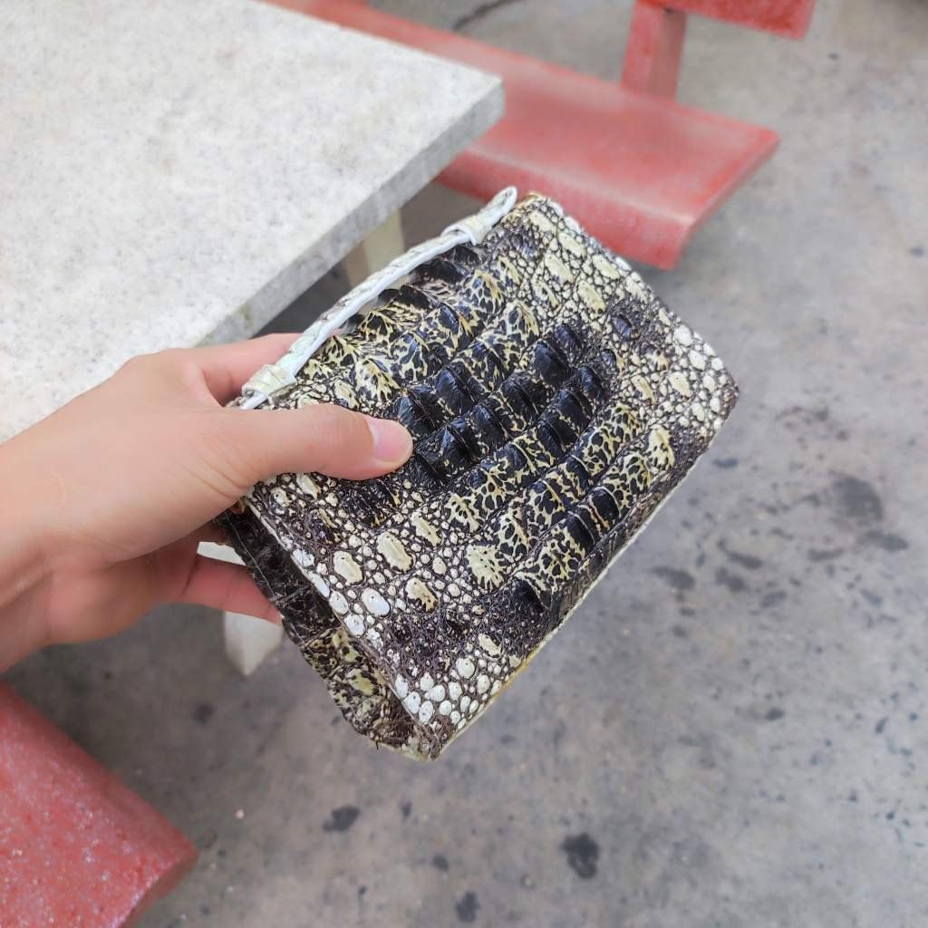 Túi nữ mini có dây đeo rất đáng yêu. DA CÁ SẤU NGUYÊN THỦY!