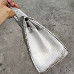 [MÀU ĐẶC BIỆT] Túi xách cá sấu nữ màu Trắng tro cao cấp Loại 1