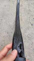 Dây thắt lưng da Cá sấu liền 4cm - Bản lớn phù hợp vòng eo bự! (mặt vàng)