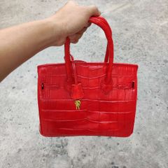 [TÚI DỰ TIỆC] Túi xách nữ Da cá sấu màu đỏ đẹp cao cấp!