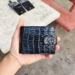 Ví KẸP TIỀN size nhỏ 8.5*11.5 cm. Gai lưng cá sấu rất đẹp!