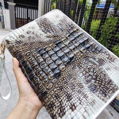 Kẹp nách Size lớn 2 khóa đựng siêu nhiều đồ. Cá sấu nguyên thủy đẹp chất mộc mạc!