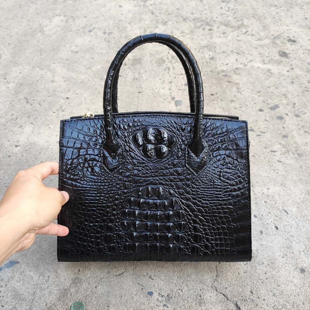 Túi xách nữ Da cá sấu làm thủ công. Size lớn 30cm!