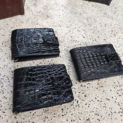 Ví KẸP TIỀN size nhỏ 8.5*11.5 cm. Da bụng cá sấu mềm mịn!
