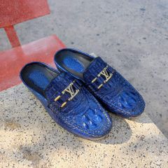 Giày sục Gù cá sấu xanh Navy đẹp khó cưỡng!