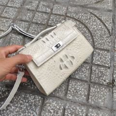 [PHIÊN BẢN ĐẶC BIỆT..] Túi nữ cá sấu Bạch tạng trắng tinh tuyền!