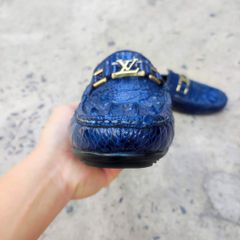 Giày sục Gù cá sấu xanh Navy đẹp khó cưỡng!
