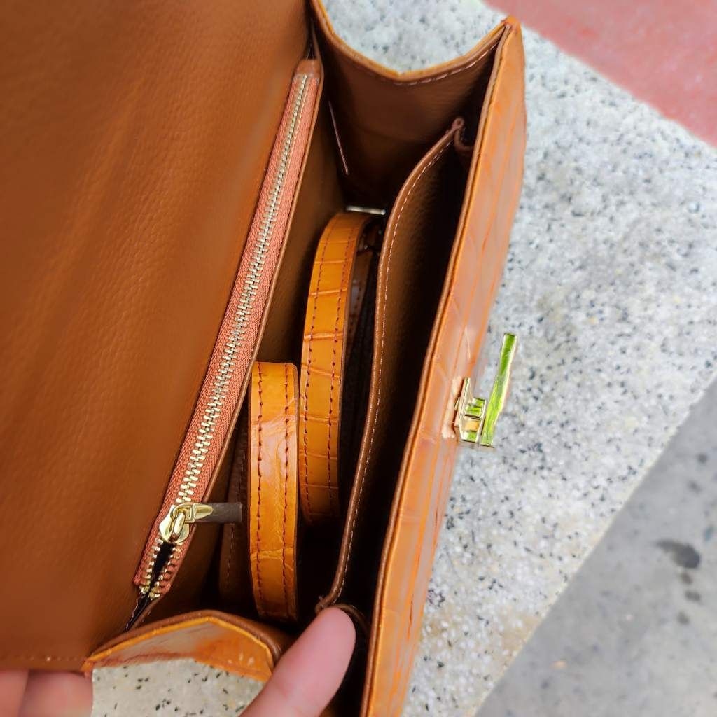 Túi xách nữ Da bụng cá sấu siêu đẹp. Phiên bản có dây đeo!