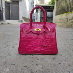 Túi xách NỮ da cá sấu phiên bản thủ công Size lớn 30cm lịch lãm!