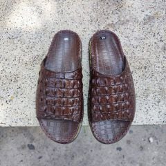 Dép quai ngang bản bự. Gai lưng cá sấu siêu đẹp. Đế cao 4cm!