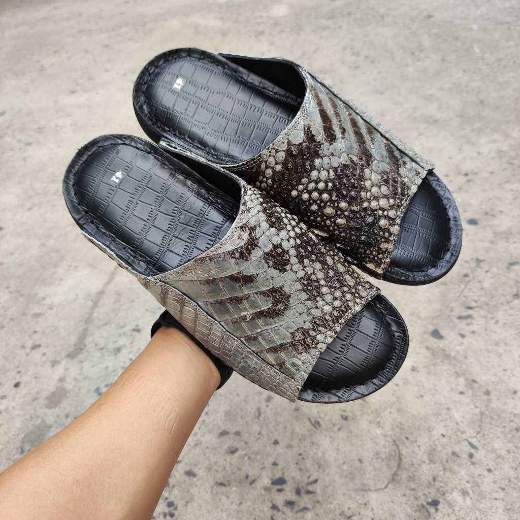 [ĐẸP CHẤT THÔ SƠ MỘC MẠC] Dép da cá sấu nguyên thủy không thuộc màu!