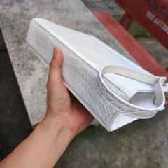 [ĐẶC BIỆT...] Kẹp nách Da Bụng Cá Sấu bạch tạng. Phiên bản có khóa số bảo mật!