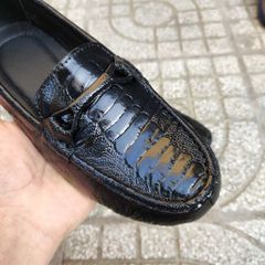 Giày lười Nữ da Đà điểu thật rất Mềm và Bền!