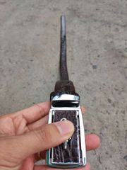 Dây nịt nam gai lưng cá sấu LIỀN NGUYÊN CON N24N1 (Mặt trắng)