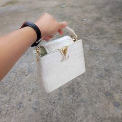 Túi da cá sấu bạch tạng thiết kế Đẳng cấp thực sự!