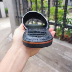Dép ngang da bụng cá sấu BẠCH TẠNG lớn siêu bền!
