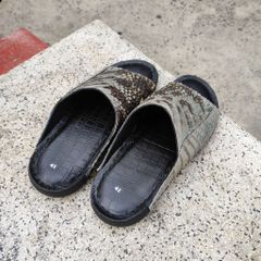 [ĐẸP CHẤT THÔ SƠ MỘC MẠC] Dép da cá sấu nguyên thủy không thuộc màu!