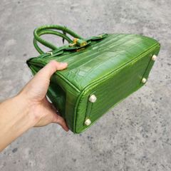 [MÀU ĐẶC BIỆT] Túi xách nữ Da cá sấu màu xanh nhũ hàng hiếm!