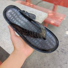 Dép kẹp ĐẾ LÍNH siêu nhẹ. Da cá sấu trơn mềm và bền!