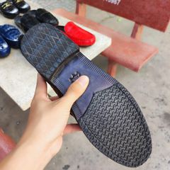 Giày lười đế Da sang trọng. Da bụng cá sấu lớn siêu bền!