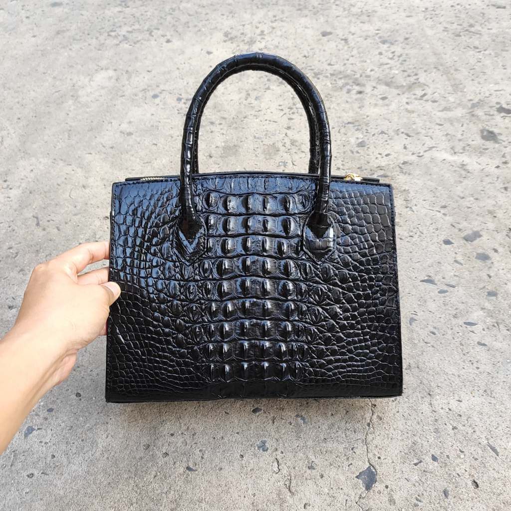 Túi xách nữ Da cá sấu làm thủ công. Size lớn 30cm!
