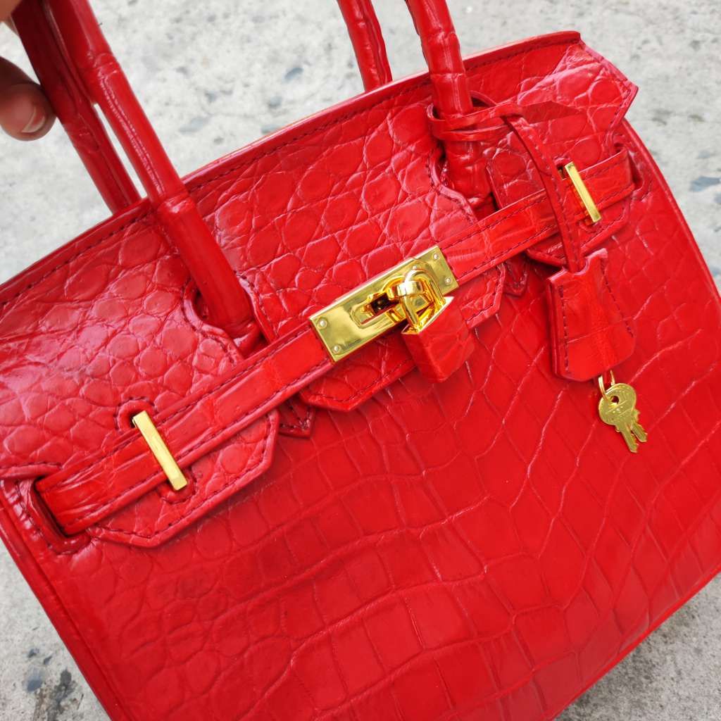 [TÚI DỰ TIỆC] Túi xách nữ Da cá sấu màu đỏ đẹp cao cấp!