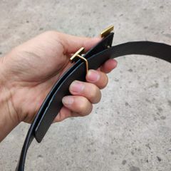 Dây lưng bản lớn Liền tấm da bụng cá sấu. Khóa thép chữ H loại 1!