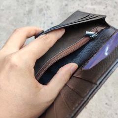 Ví gập 2 nữ. Da bụng hông cá sấu siêu bền!