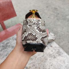 Giày da trăn. Kiểu dáng giày lười trẻ trung năng động!