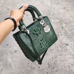 Túi xách nữ da cá sấu Size lớn 28cm. Phiên bản có dây đeo!