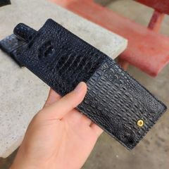 Ví da cá sấu KẸP TIỀN 8.5*11.5 cm. Gù gai cá sấu nhỏ rất đẹp!