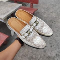 Giày sục Gù cá sấu BẠCH TẠNG nhìn là mê!