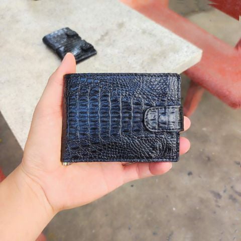 Ví da cá sấu KẸP TIỀN 8.5*11.5 cm. Gù gai cá sấu nhỏ rất đẹp!