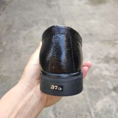 Giày da Đà điểu. Kiểu giày lười đế giày tây rất sang!
