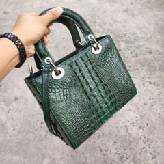 Túi xách nữ da cá sấu Size lớn 28cm. Phiên bản có dây đeo!