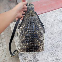 Túi đeo chéo da cá sấu NGUYÊN THỦY đẹp ĐÚNG CHẤT!