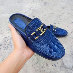 Giày sục Gù cá sấu xanh Navy đẹp khó cưỡng!