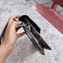 Túi đeo vai kiêm cầm tay phiên bản MỚI. Da cá sấu NGUYÊN THỦY đẹp đúng chất!