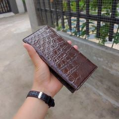 Ví gập 2 phiên bản ĐẶC BIỆT Full da cá sấu trong ngoài!
